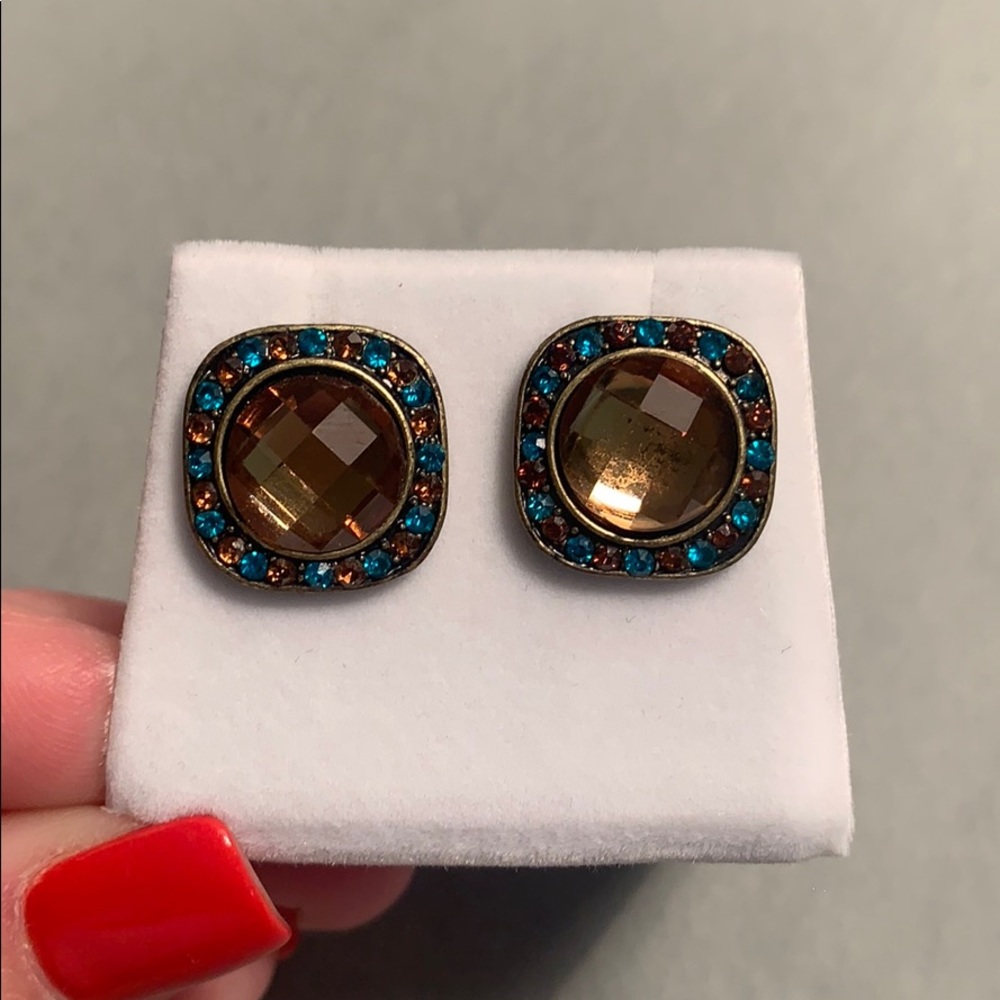 Cute Multicolor stone earrings